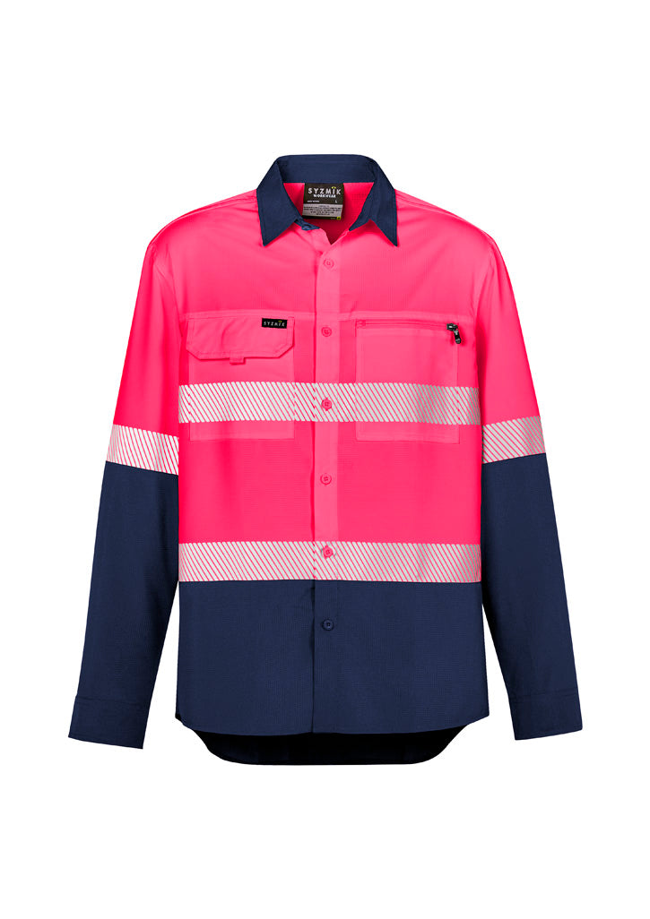 Hi Vis Outdoor Segmented Tape L/S Shirt (Mens)