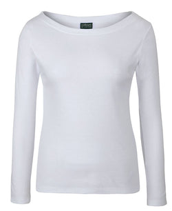 C OF C L/S Boat Neck Tee (Ladies)