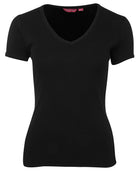 ACTIV EMBROIDERY DESIGNS, JB WEAR  V-Neck Tee (Ladies)