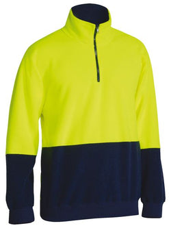 Hi Vis Polarfleece Zip Pullover (Mens)