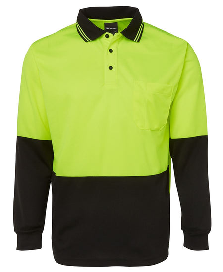 Hi Vis L/S Traditional Polo