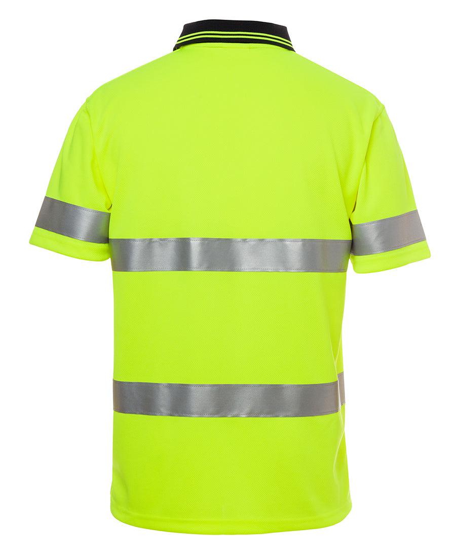 Hi Vis S/S Non Cuff (D + N) Traditional Polo (Unisex)