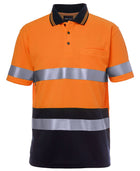 Hi Vis S/S Non Cuff (D + N) Traditional Polo (Unisex)