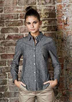 ACTIV EMBROIDERY DESIGNS, Floyd L/S Shirt (Ladies)