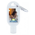 30mL Hand Sanitiser with Carabiner - 75% ethyl-alcohol