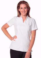 ACTIV EMBROIDERY DESIGNS HEALTHCARE UNIFORMS. Women’s Full Zip Front Short Sleeve Tunic