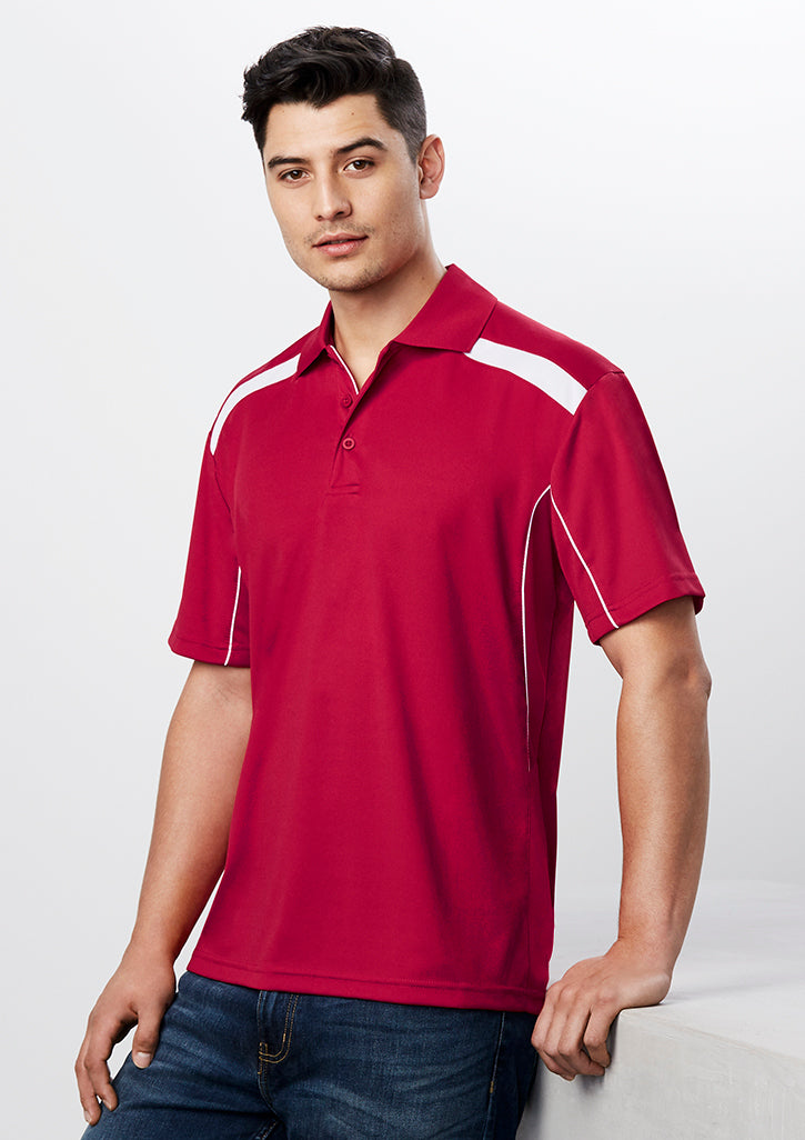 ACTIV EMBROIDERY DESIGNS. MENS UNITED SHORT SLEEVE POLO