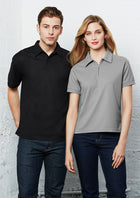 ACTIV EMBROIDERY DESIGNS.LADIES MICRO WAFFLE POLO