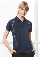 ACTIV EMBROIDERY DESIGNS.  LADIES CYBER POLO