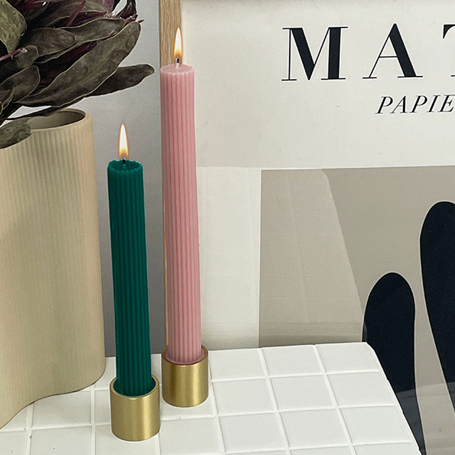 Mae Brass Candle Holder