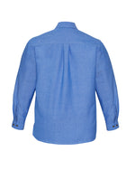 ACTIV EMBROIDERY DESIGNS.UNIFORMS.WORKWEAR.MENS WRINKLE FREE CHAMBRAY LONG SLEEVE SHIRT