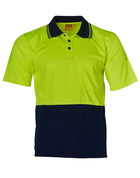 Hi Vis S/S CoolDry Micro-Mesh Safety Polo (Mens)