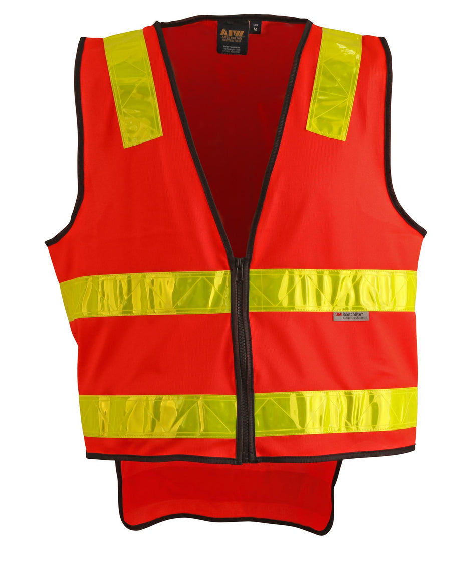 Hi Vis VIC Road Style Safety Vest With Tapes