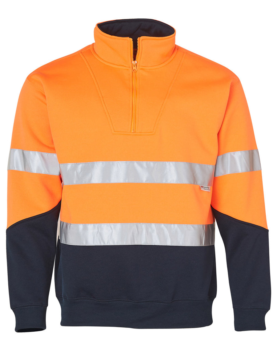 Hi Vis Fleece Sweat with Collar and 3M Tapes