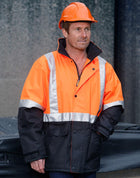 Hi-Vis Two Tone Rain Proof Jacket With 3M Reflective Tapes