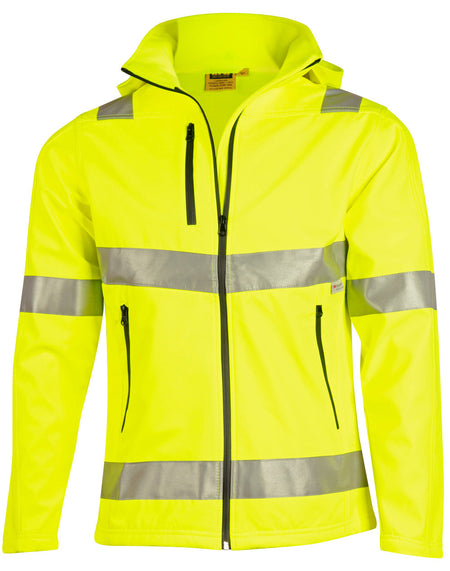 SW30,Hi-Vis Heavy Duty Softshell Jacket with 3M Tape (unisex)