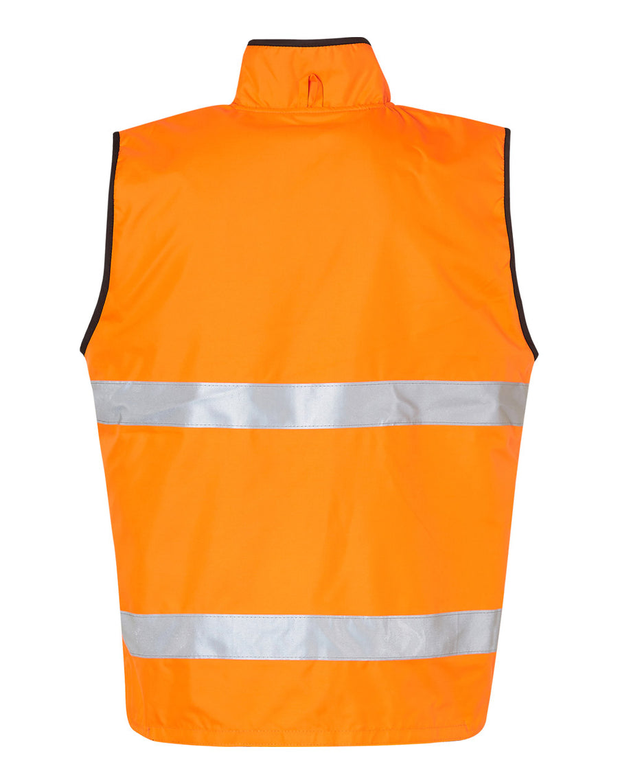 Hi Vis Polar Fleece Lining Safety Vest With 3M Tapes