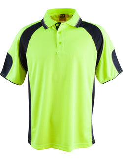 SW61, Hi-Vis Mini Waffle Safety Polo (Unisex)