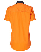 Hi Vis Cool-Breeze Cotton Twill Safety S/S Shirt (Ladies)