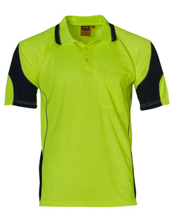 sw71,Hi-Vis Alliance CoolDry Mini Waffle Safety Polo (Unisex)