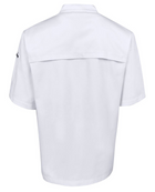 ACTIV EMBROIDERY DESIGNS. UNIFORMS. VENTED CHEF'S SHORT SLEEVE JACKET. MENS.