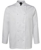 ACTIV EMBROIDERY DESIGNS. UNIFORMS. LONG SLEEVE CHEF'S JACKET. UNISEX. 