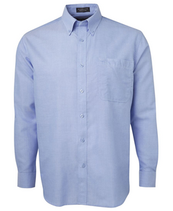 ACTIV EMBROIDERY DESIGNS. UNIFORMS. LONG SLEEVE OXFORD SHIRT. MENS.