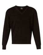 Unisex Wool/ Acrylic V-Neck Jumper