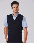 Unisex Wool/ Acrylic V-Neck Vest