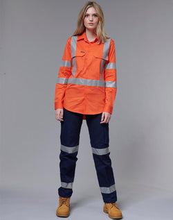 Heavy Cotton Drill Pre-Shrunk Cargo Safety Pants (Ladies)