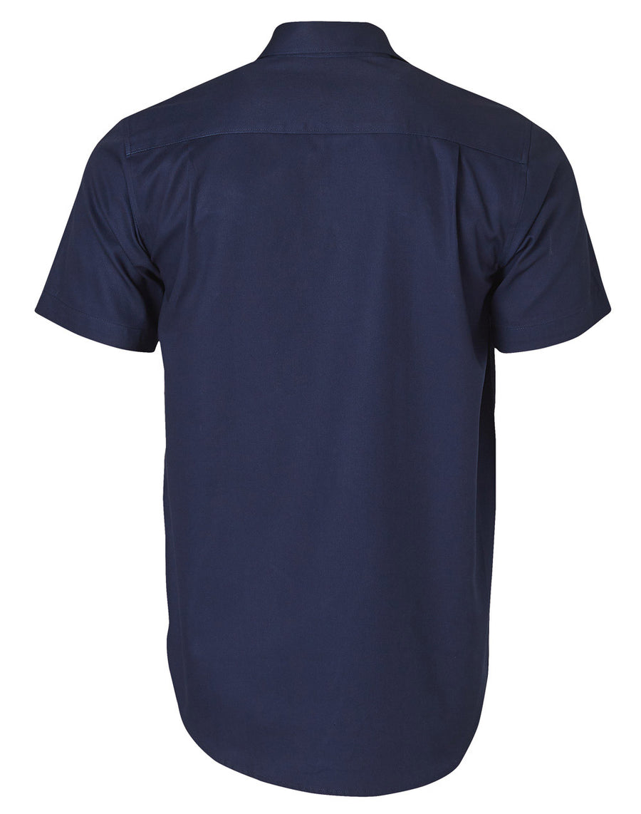 190gsm Cotton Drill Short Sleeve Work Shirt (Mens)