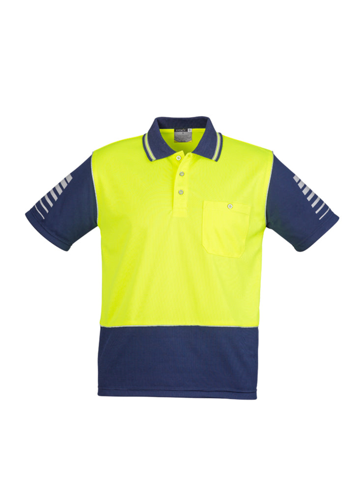 ACTIV EMBROIDERY DESIGNS, SYZMIC WORKWEAR, Hi Vis Zone Polo (Mens)