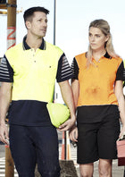 ACTIV EMBROIDERY DESIGNS, SYZMIC WORKWEAR, Hi Vis Zone Polo (Mens)