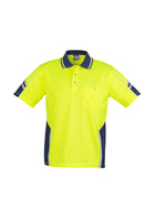 ACTIV EMBROIDERY DESIGNS. WORKWEAR.Mens Hi Vis Squad S/S Polo