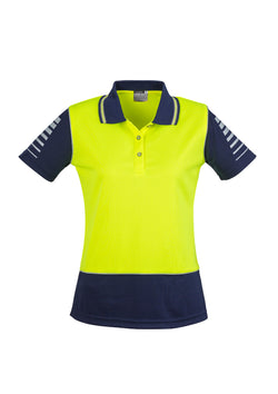 ACTIV EMBROIDERY DESIGNS, SYZMIK WORKWEAR, Hi Vis Zone Polo (Womens)