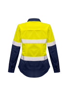 ACTIV EMBROIDERY DESIGNS. UNIFORMS. RUGGED COOLING TAPED HI VIS SPLICED SHIRT. LADIES.