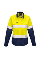 ACTIV EMBROIDERY DESIGNS. UNIFORMS. RUGGED COOLING TAPED HI VIS SPLICED SHIRT. LADIES.