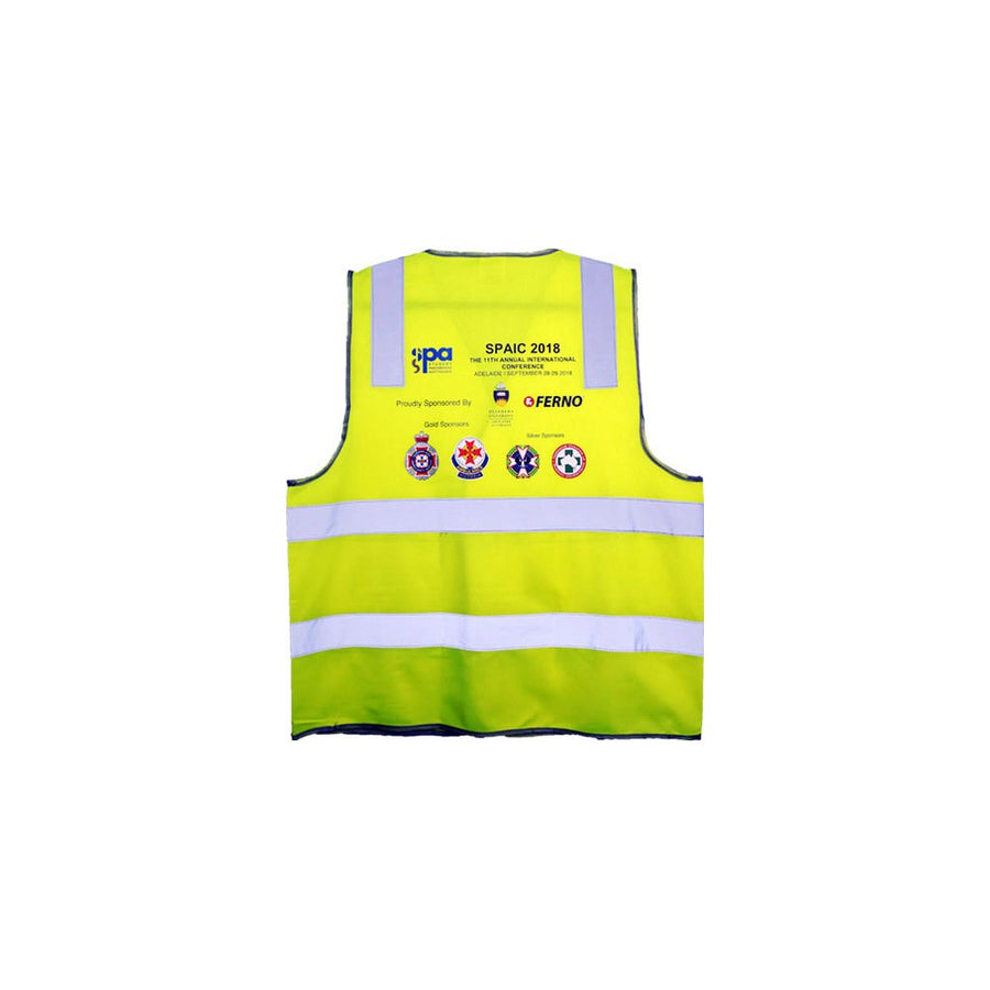 Promotional Hi Vis Vest (no tape) With Full Colour Transfer Printing